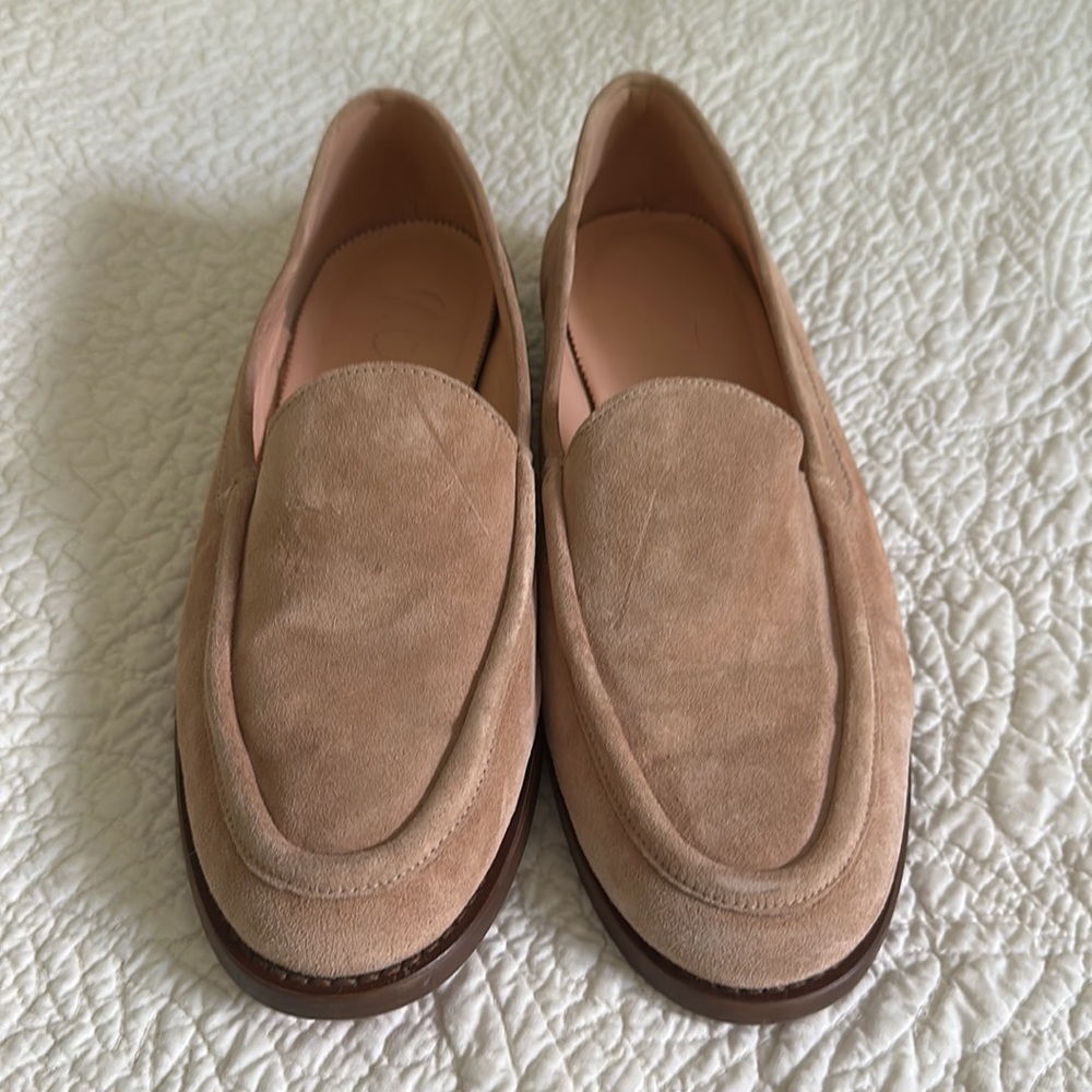 J CREW WINONA SUEDE LOAFERS - SIZE 9.5